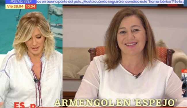 Armengol remarca en el programa “Espejo Público de Antena 3 que “Baleares es el líder económico de todo el país”