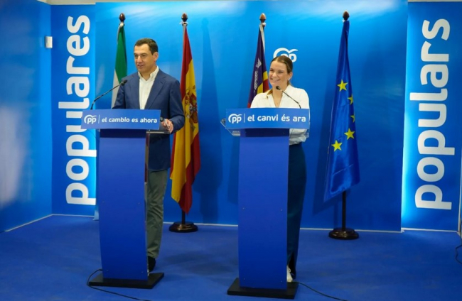 Prohens se compromete a poner en marcha en Baleares un acelerador de inversiones como ha hecho Andalucía con gran éxito