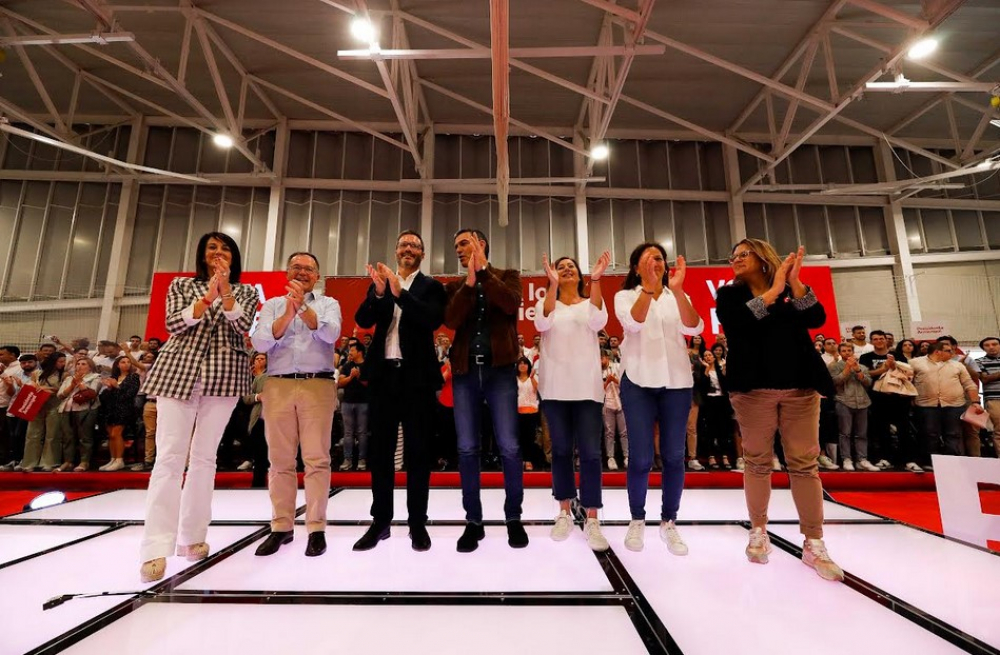 Pedro Sánchez ha pedido el voto para que el 28 de mayo Francina Armengol vuelva a ser la presidenta