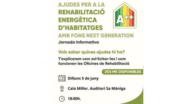 El Govern organiza unas jornadas en el Llevant de Mallorca para dar a conocer los fondos europeos para la rehabilitación de viviendas