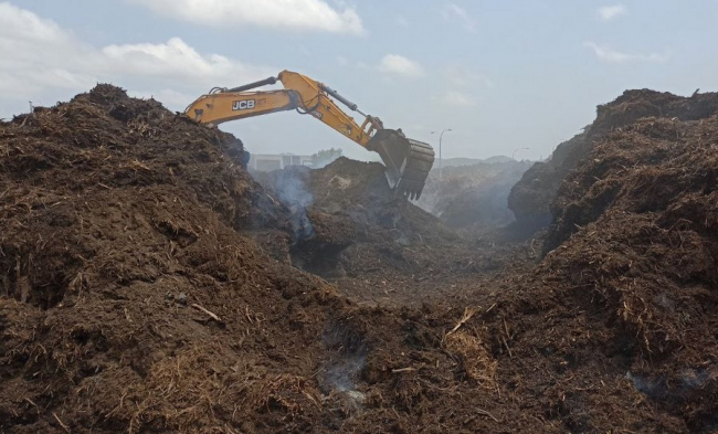 La calidad del aire en la zona del incendio de la estación de biomasa de Sant Antoni de Portmany es buena e inocua para la población