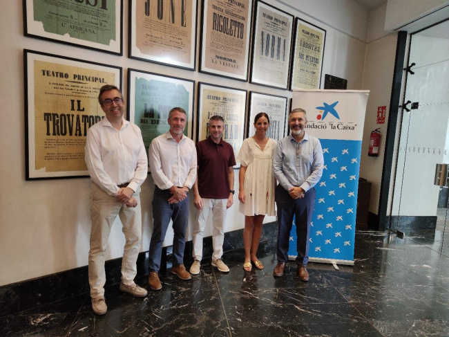 El Teatre Principal y Fundació “la Caixa” firman un acuerdo para hacer accesible el teatro a todos
