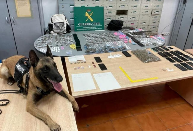 La Guardia Civil desarticula un grupo organizado dedicado a la venta de drogas en Sant Antoni