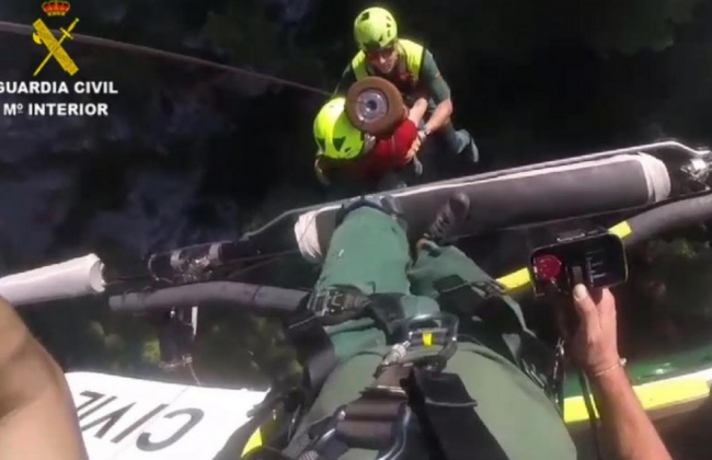 La Guardia Civil rescata a un
senderista extraviado