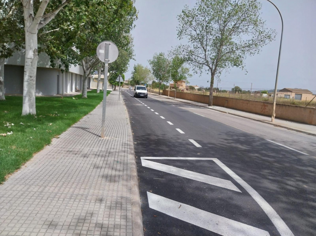 El Consell de Mallorca concluye la pavimentación de la ronda de circunvalación de Porreres