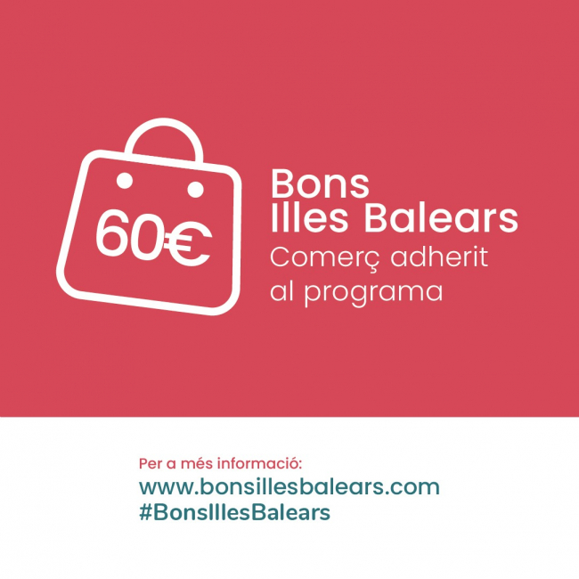 Los comercios adheridos a los Bons Illes Balears agotan en el inicio de campaña el 83,97 % de los vales descuento