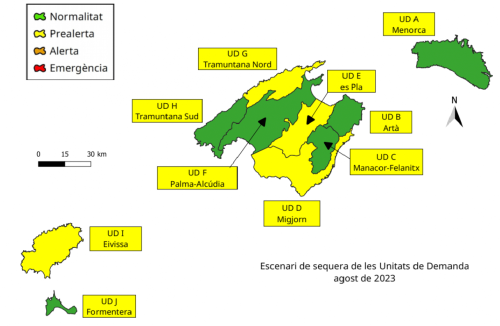 Las reservas hídricas de Balears se sitúan al 51%, 5 puntos por encima del verano pasado