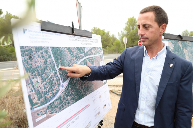 El presidente del Consell de Mallorca ha presentado el proyecto de rotonda y vial de Son Verí Nou