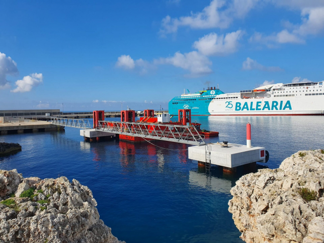Ferrovial concluye las obras de mejora en el Puerto Exterior de Ciutadella minimizando su huella sobre el fondo marino