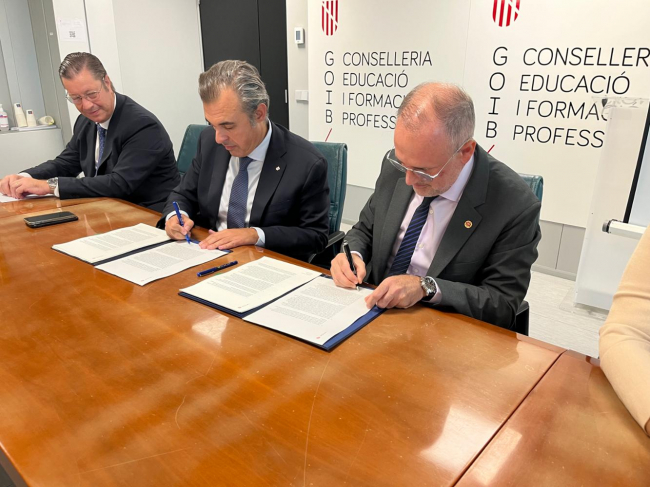 La Conselleria d'educació i Universitats y la UIB firman el nuevo convenio de financiación universitaria que prevé una aportación de 354.765.354 euros