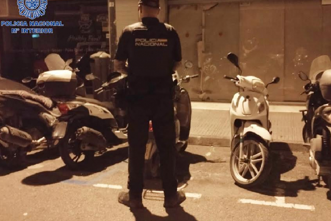 La Policía Nacional recupera en este año un total de 190 motocicletas denunciadas como sustraídas