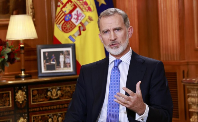 Felipe VI: 'Pide respeto a la Carta Magna en su mensaje de navidad'