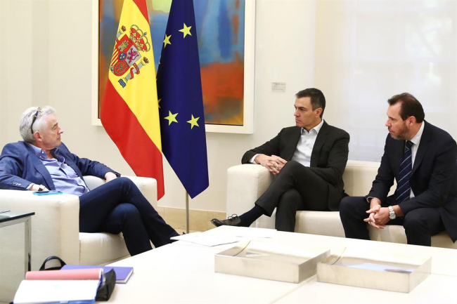 Pedro Sánchez se reúne con el consejero delegado de Ryanair