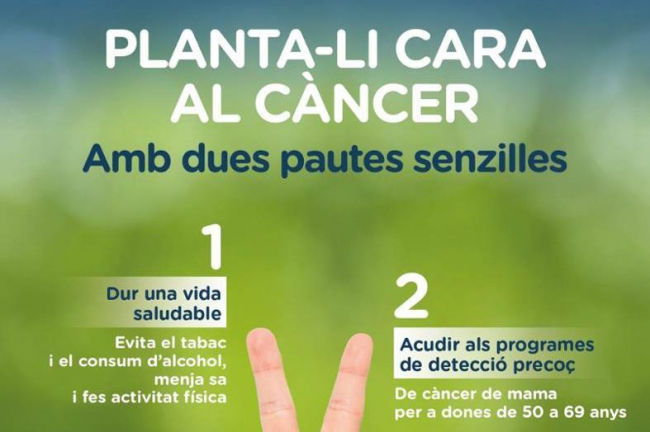 Salud recuerda que la prevención, la detección precoz y los hábitos de vida saludables son claves en la lucha contra el cáncer