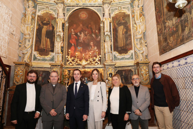 El Consell de Mallorca y el Obispado de Mallorca presentan tres telas pictóricas restauradas por la Comisión Mixta