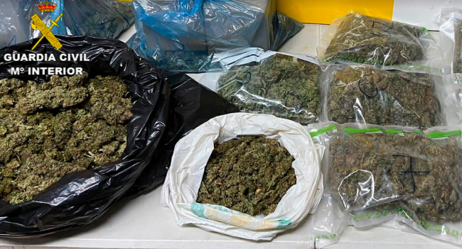 La Guardia Civil ha detenido a dos hombres por tráfico de drogas en Llucmajor