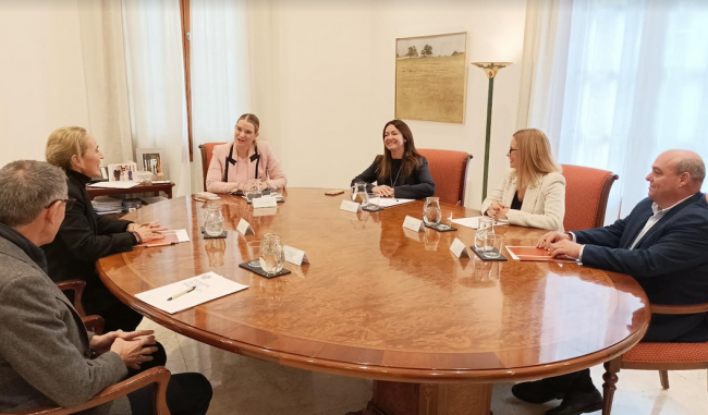 Reunión de la Asociación de Constructores con la presidenta del Govern, Margalida Prohens