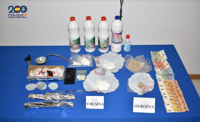 La Policía Nacional desmantela un punto de venta de sustancia estupefaciente en Ibiza