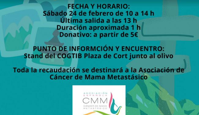 El Colegio Oficial de Guías Turísticos de las Islas Baleares solidarios con el cáncer de mama