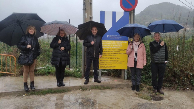 Inicio de las obras de mejora de accesibilidad y drenaje en varias calles del centro urbano de Bunyola