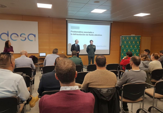 La Guardia Civil y Endesa celebran una jornada de intercambios de conocimientos sobre el fraude eléctrico