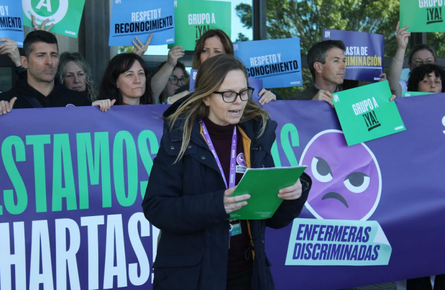 Las enfermeras se manifiestan en Palma contra la discriminación y la brecha de género laboral