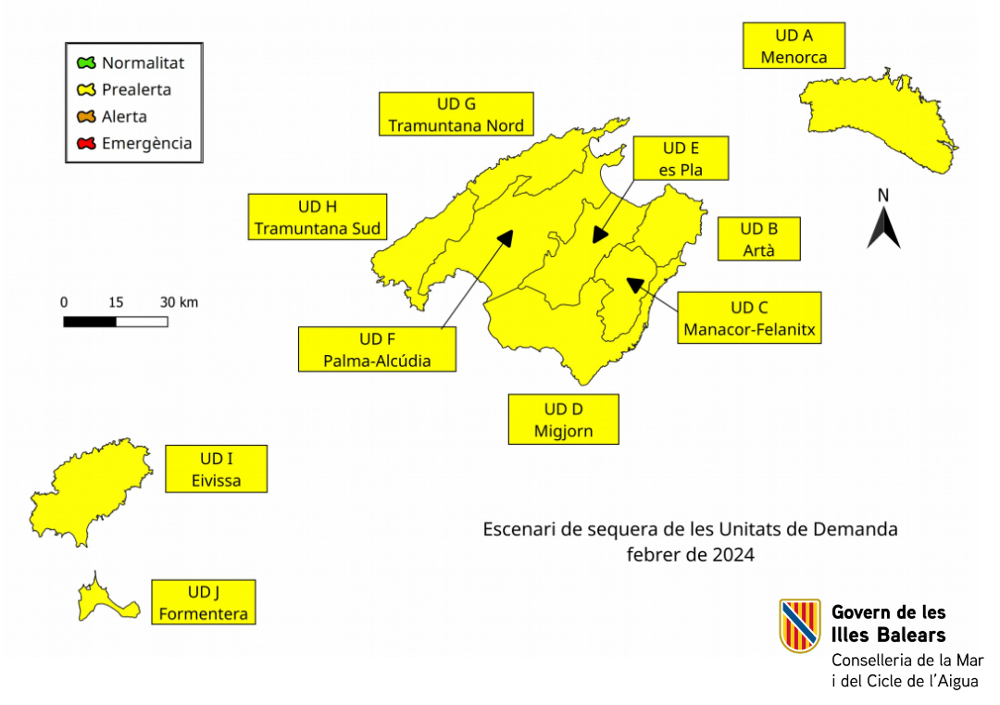 Las reservas hídricas de las Illes Balears se mantienen estables en febrero