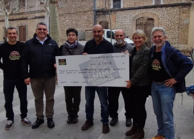 El concierto benéfico d’Ànima Gospel recauda más de 4000€ para la restauración del tejado de la iglesia de Bunyola