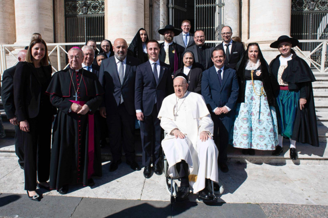 El Papa Francisco recibe en audiencia al presidente del Consell de Mallorca, Llorenç Galmés