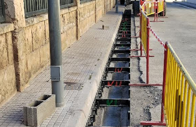 El Ayuntamiento de Marratxí instala una nueva red de pluviales en la calle Pintor Picasso de Es Pla de na Tesa para evitar futuras inundaciones