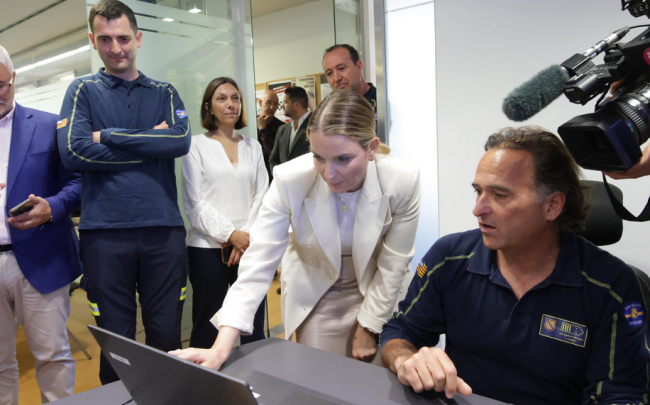 Prohens participa en la prueba del nuevo sistema de alertas a la población en caso de emergencia extraordinaria o catástrofe