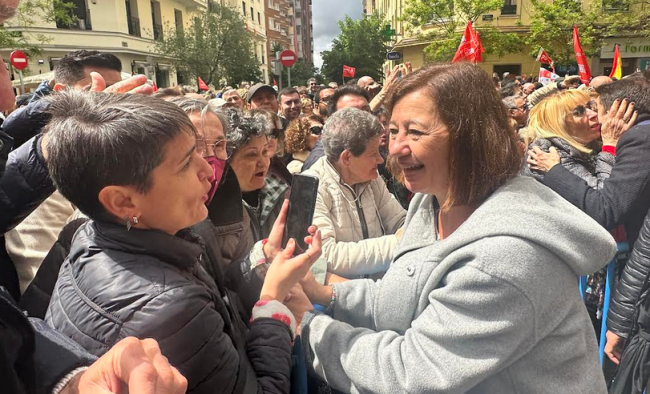 Francina Armengol traslada el apoyo de todo el socialismo balear para el presidente Pedro Sánchez en el Comité Federal del PSOE