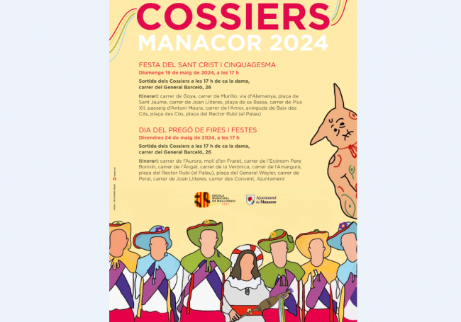 Els Cossiers de Manacor sortiran els propers 19 i 24 de maig