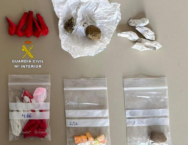 La Guardia Civil ha detenido a dos personas por tráfico de drogas en Santa Margarita