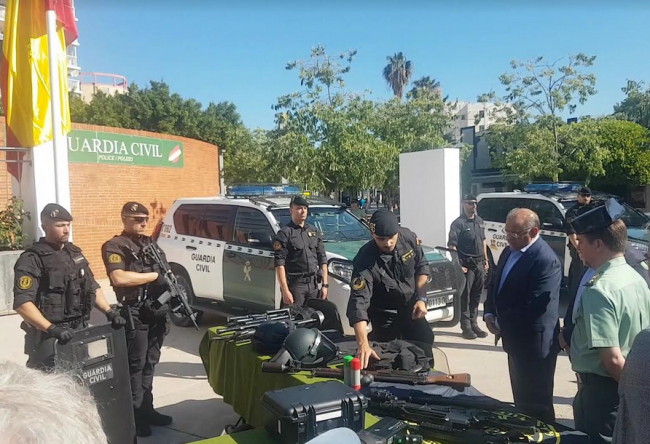 La Guardia Civil ha presentado en Calviá las Unidades que llevarán a cabo la operación de Alto Impacto Zulu Bravo 2024