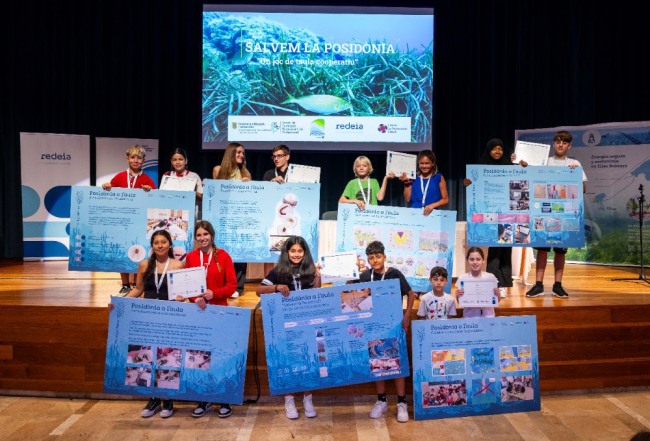 Casi mil escolares de Mallorca han investigado la posidonia este curso gracias al programa educativo del Bosque Marino