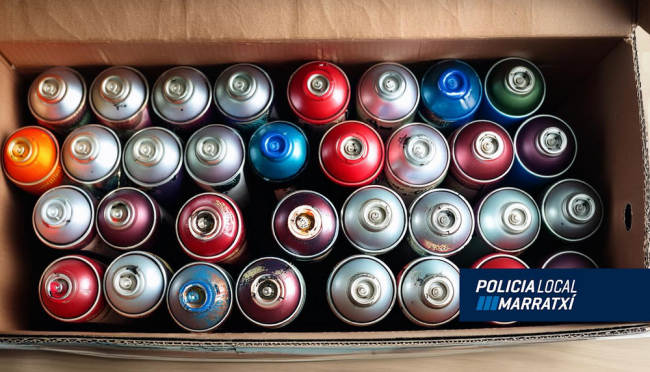 La Policía Local de Marratxí identifica los diferentes autores de los grafitis de Es Pla de na Tesa