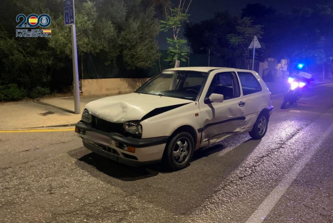 La Policía Nacional detiene a un joven que quería engañar a los agentes simulando una sustracción de su vehículo
