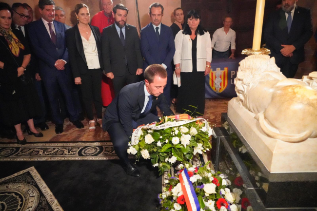 El Consell de Mallorca rinde homenaje al rey Sancho I en Perpiñán