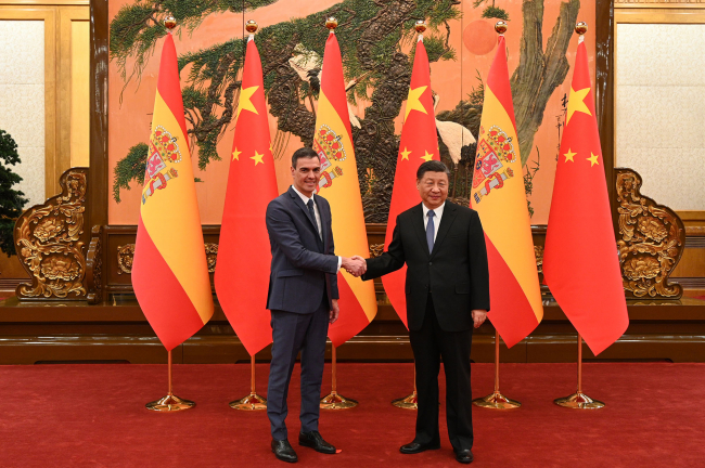 Pedro Sánchez y Xi Jinping muestran en Pekín el excelente estado de las relaciones bilaterales entre China y España