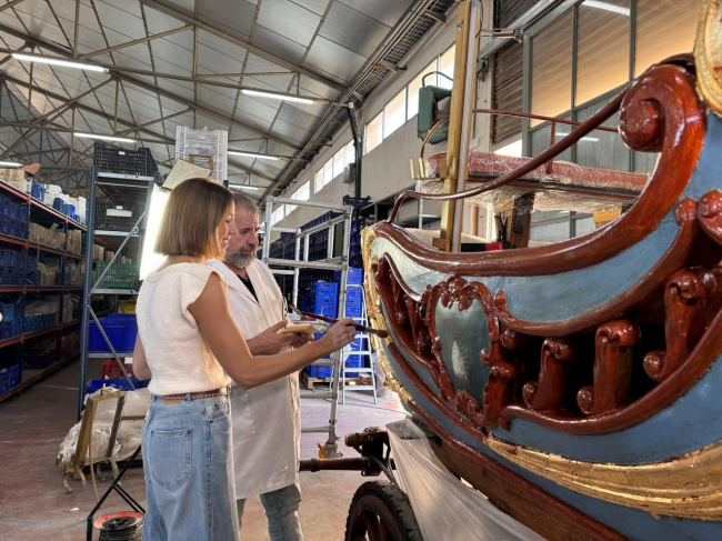 El Consell de Mallorca inicia la restauración integral del carro triunfal de Santa Catalina Tomàs