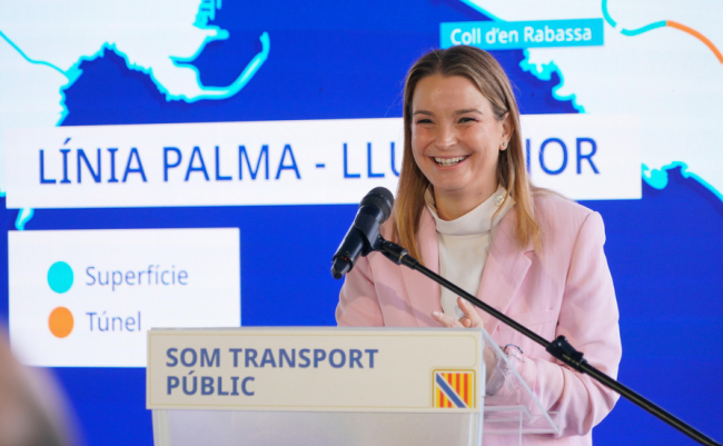 La presidenta Prohens presenta el proyecto de tren a Llucmajor