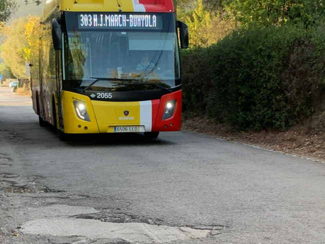 Los Socialistas de Bunyola piden la reforma integral del vial de acceso al Hospital Joan March