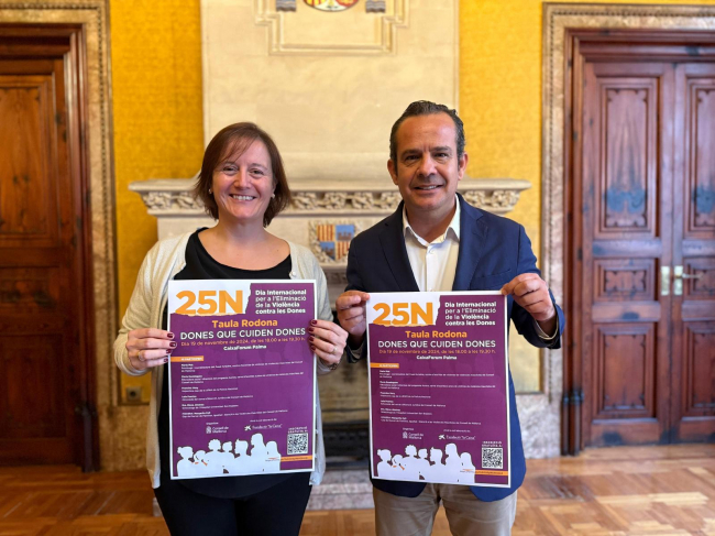 El Consell de Mallorca organiza la mesa redonda «Dones que cuiden dones» con motivo del 25N