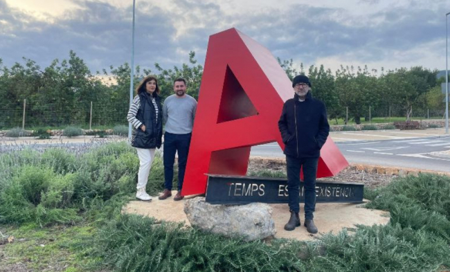 Alaró instala una escultura de Pep Llambias en la entrada del núcleo urbano