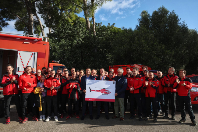 El Servicio de Bomberos de Mallorca incorporará un helicóptero de emergencias los 365 días del año