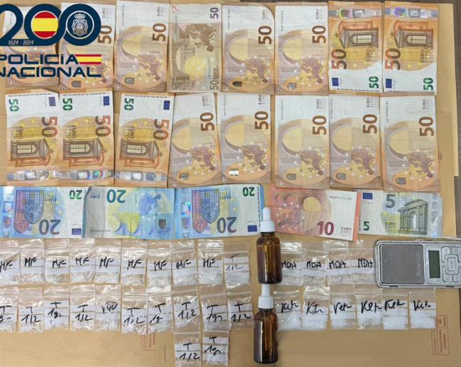 La Policía Nacional de Palma detiene a un varón por portar droga para su venta