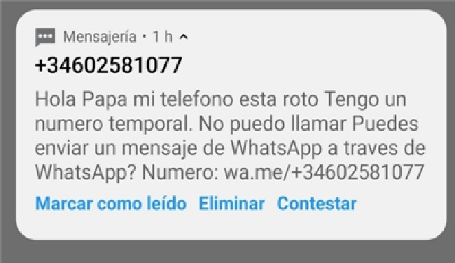 La Policía Nacional advierte de un repunte en denuncias a través del modus operandi “hijo en apuros”