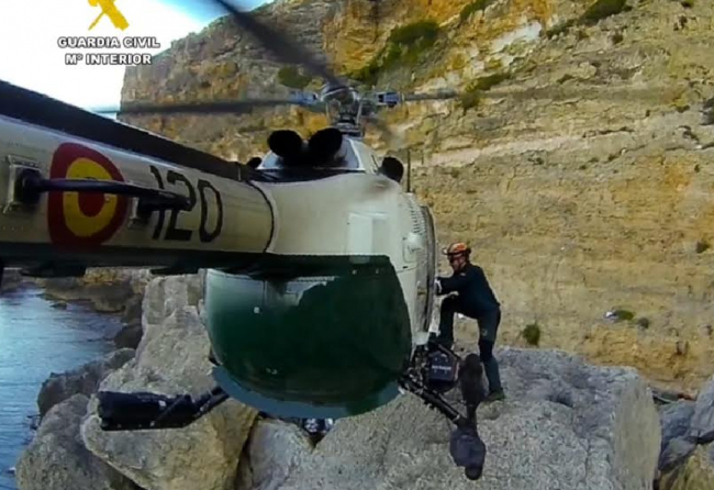 La Guardia Civil realiza un rescate en una zona cercana al Puig Roig 