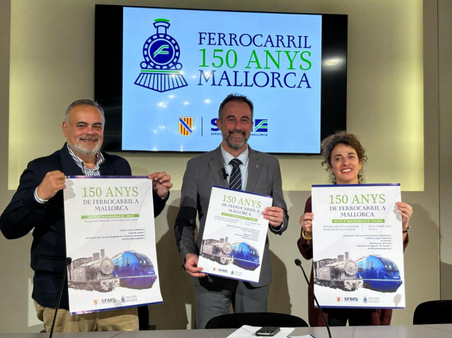 SFM comienza este domingo en Palma e Inca una serie de actos conmemorativos a lo largo del año del 150º aniversario del tren de Mallorca